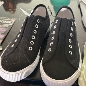 Hurley Brown and White Slip-On Shoes